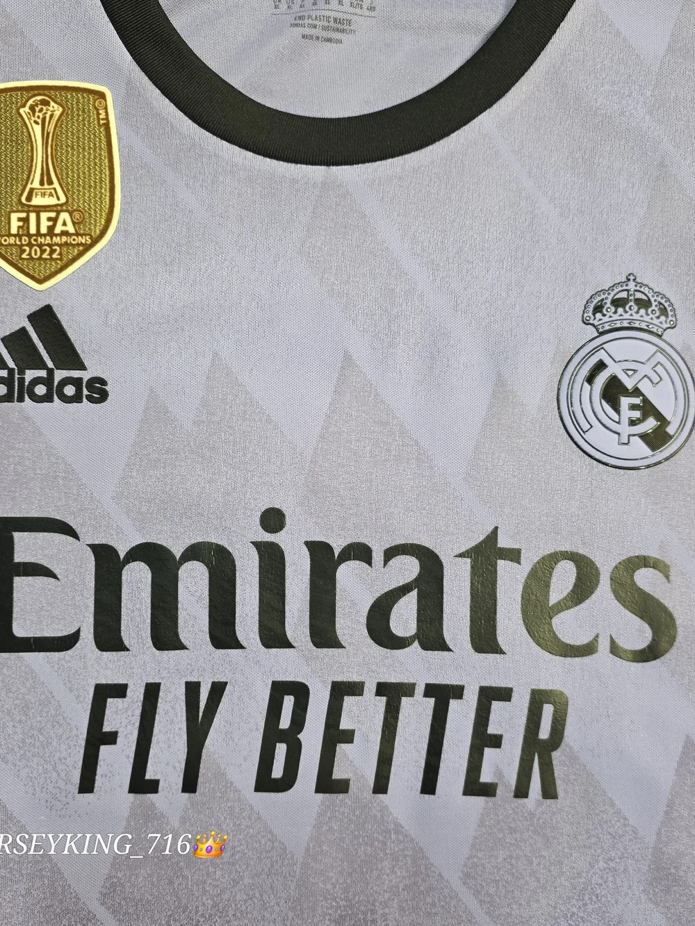 Adidas Real Madrid CF Luka Modric#10 2022/2023 Authentic Away Purple Jersey UCL